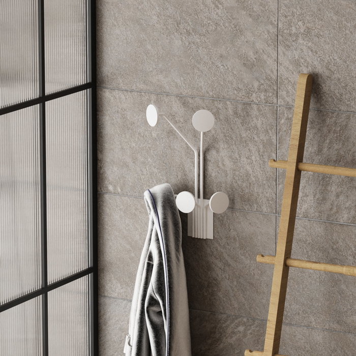 Wallity Giraffe-B Gancho de pared metálico Blanco